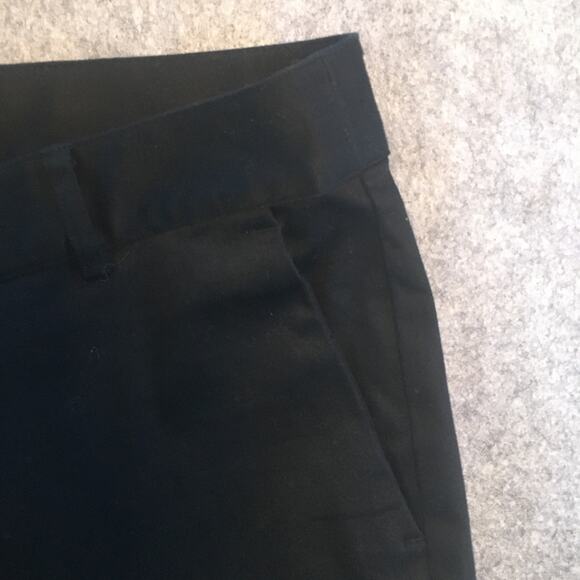 Michael Kors Brushed Skinny Black Ankle Pants, Women's Size 2 Tapered, Slit - Picture 6 of 8